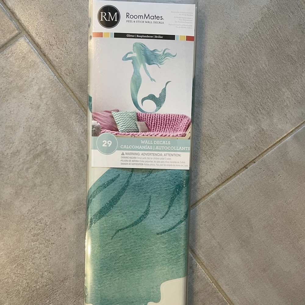 Sparkly Mermaid Wall Decal